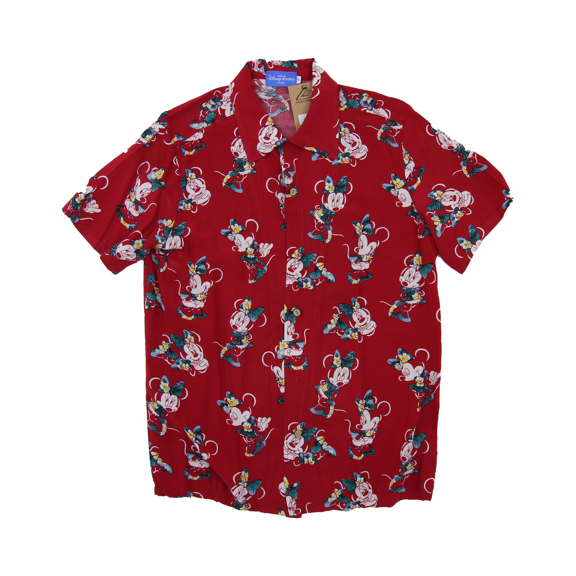 Disney Short Sleeve Shirt Red -  S