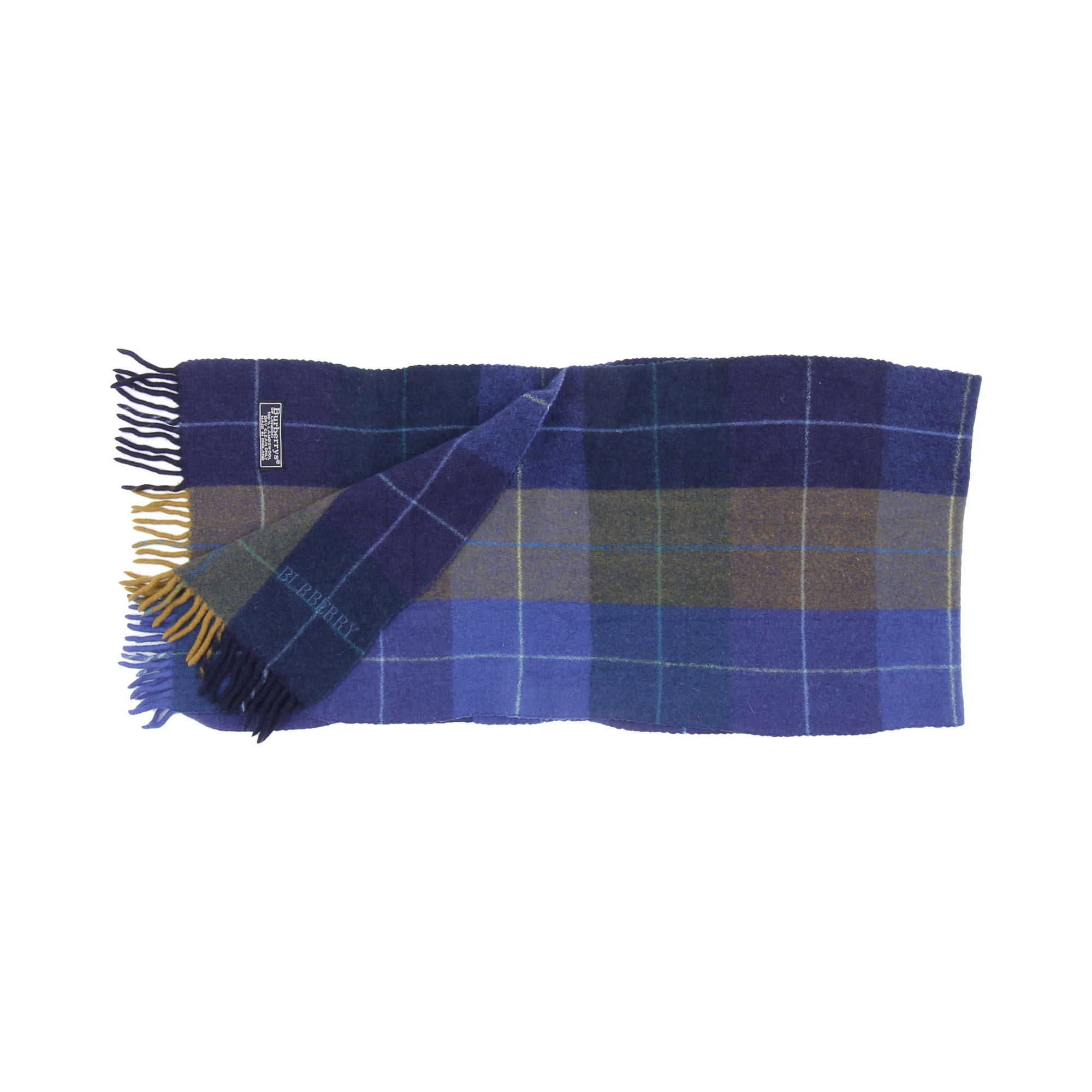 Burberry Vintage Embroidered Logo Scarf 