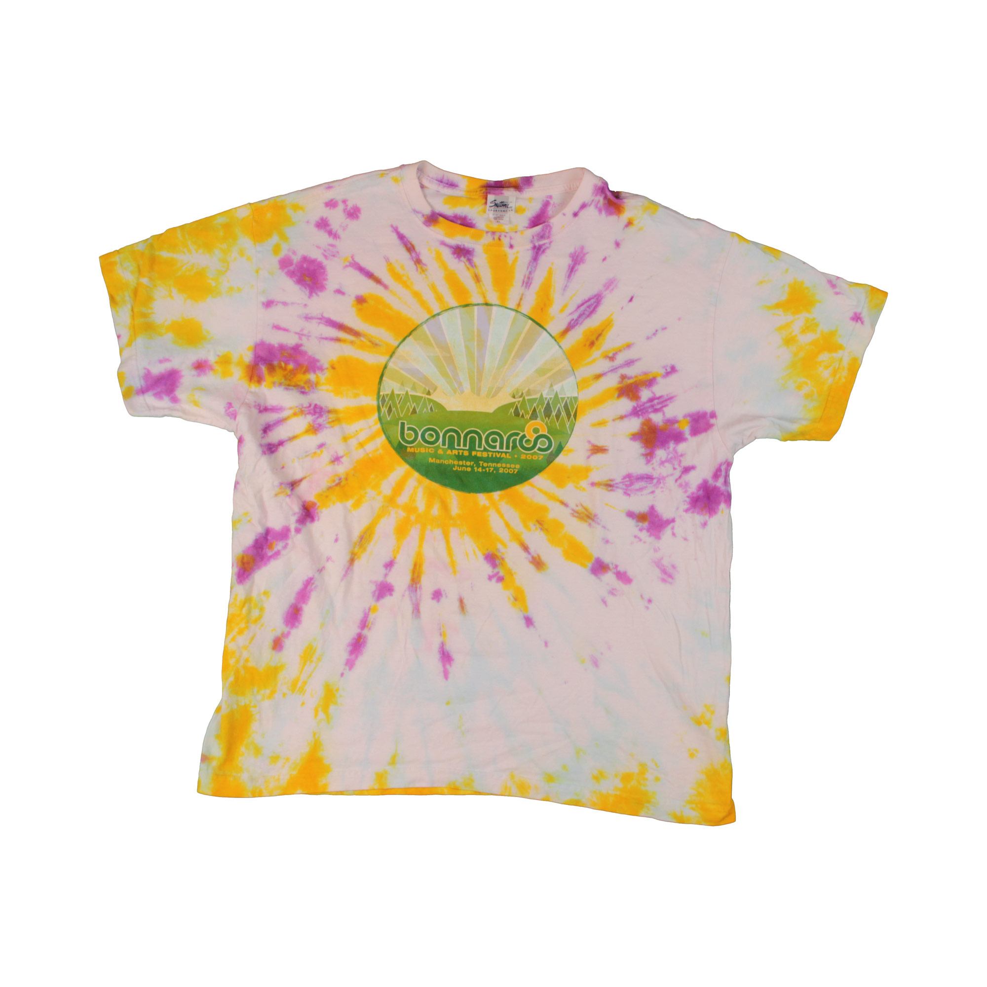 Vintage Bonnaroo Tie Dye T-Shirt - XL