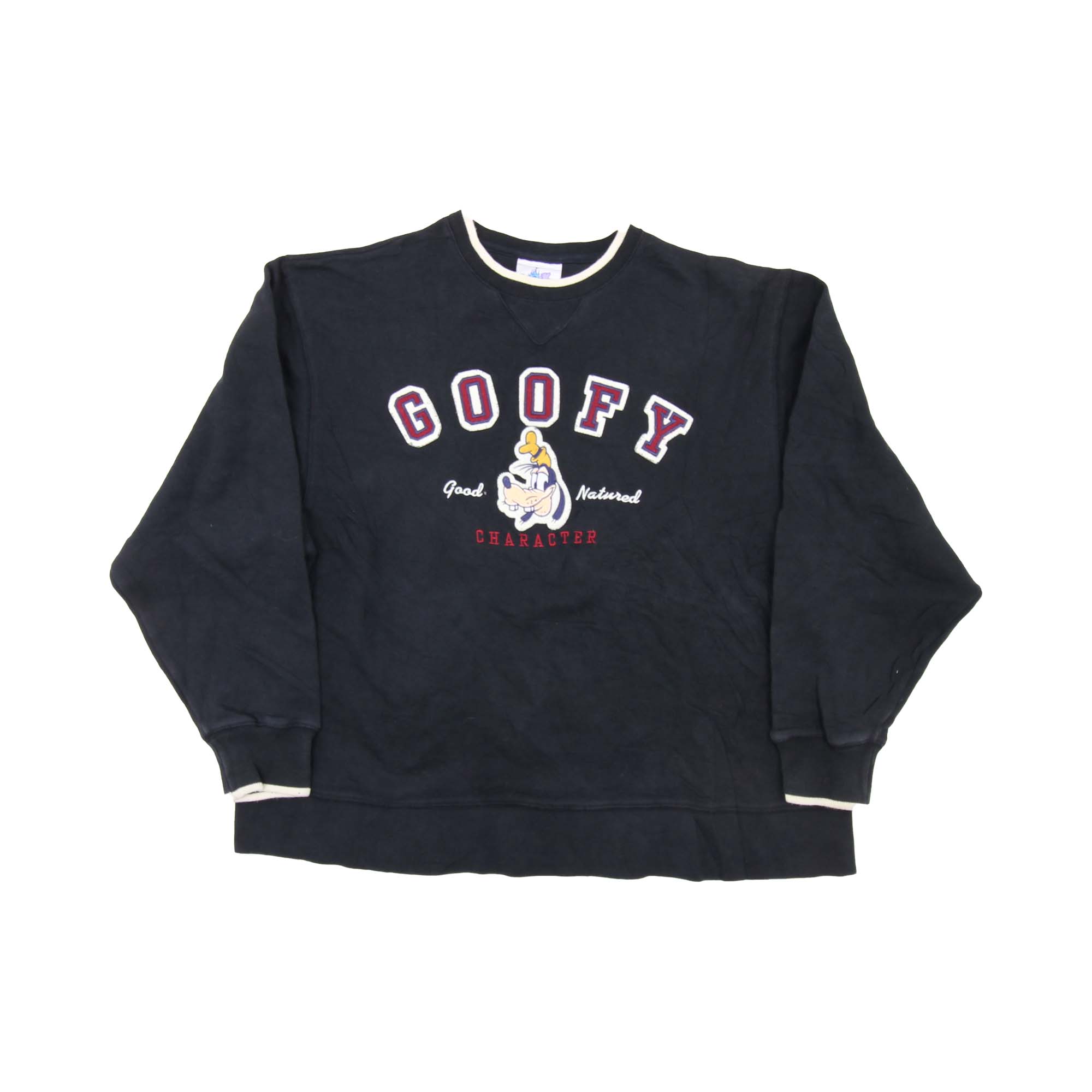Goofy Embroidered Logo Sweatshirt -  M