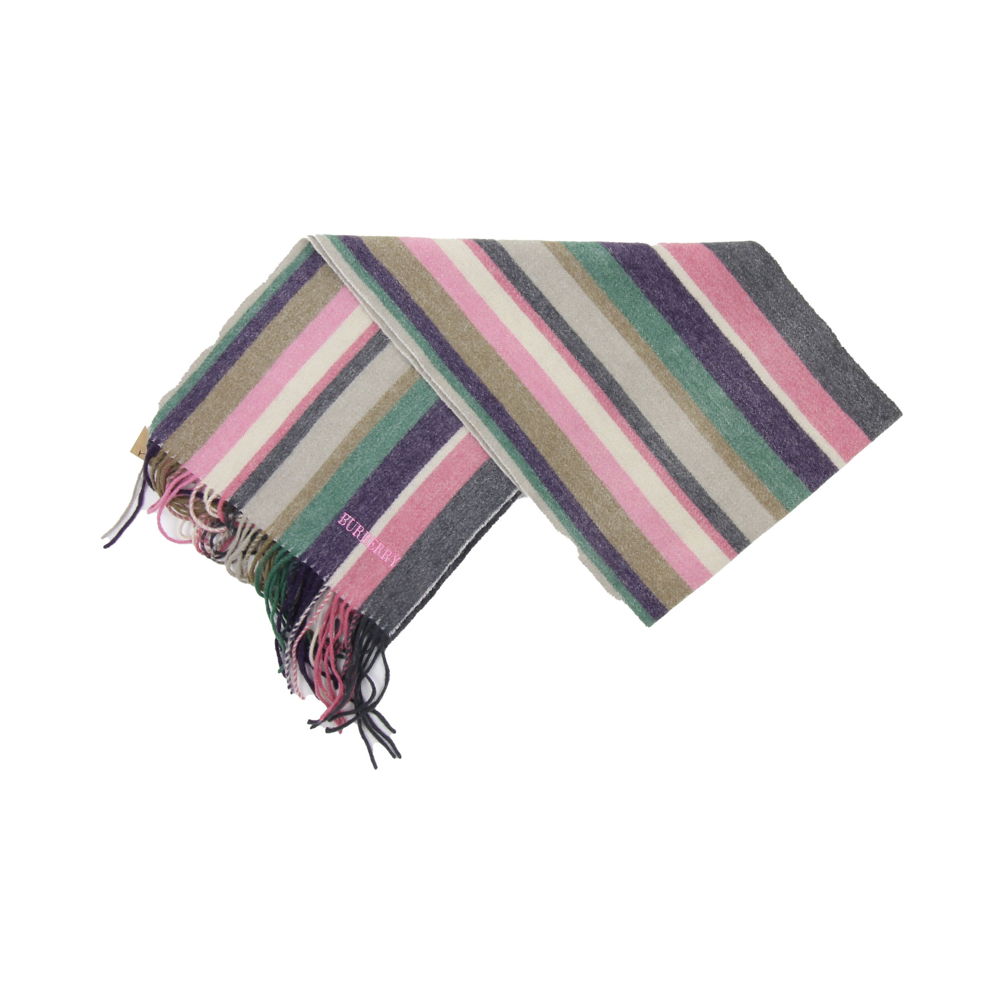 Burberry Embroidered Logo Scarf 