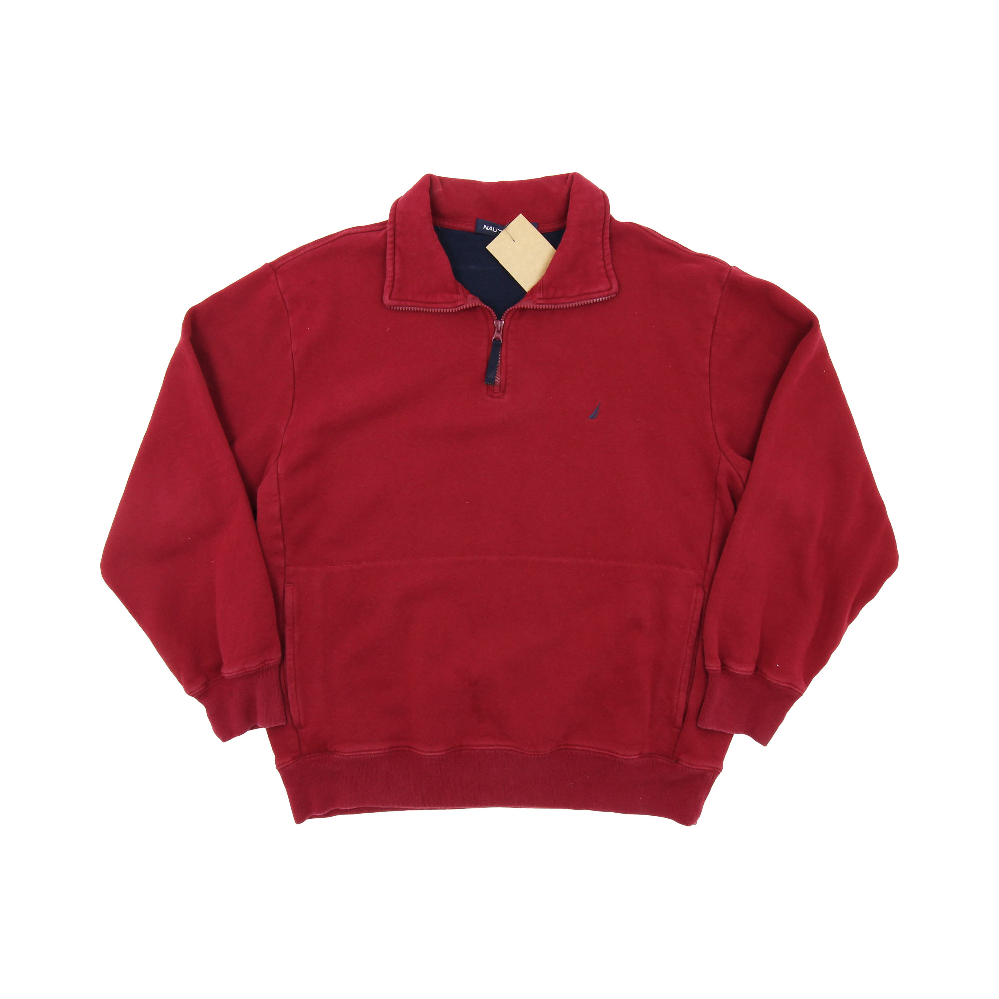Nautica Quarter Zip Sweatshirt -  L