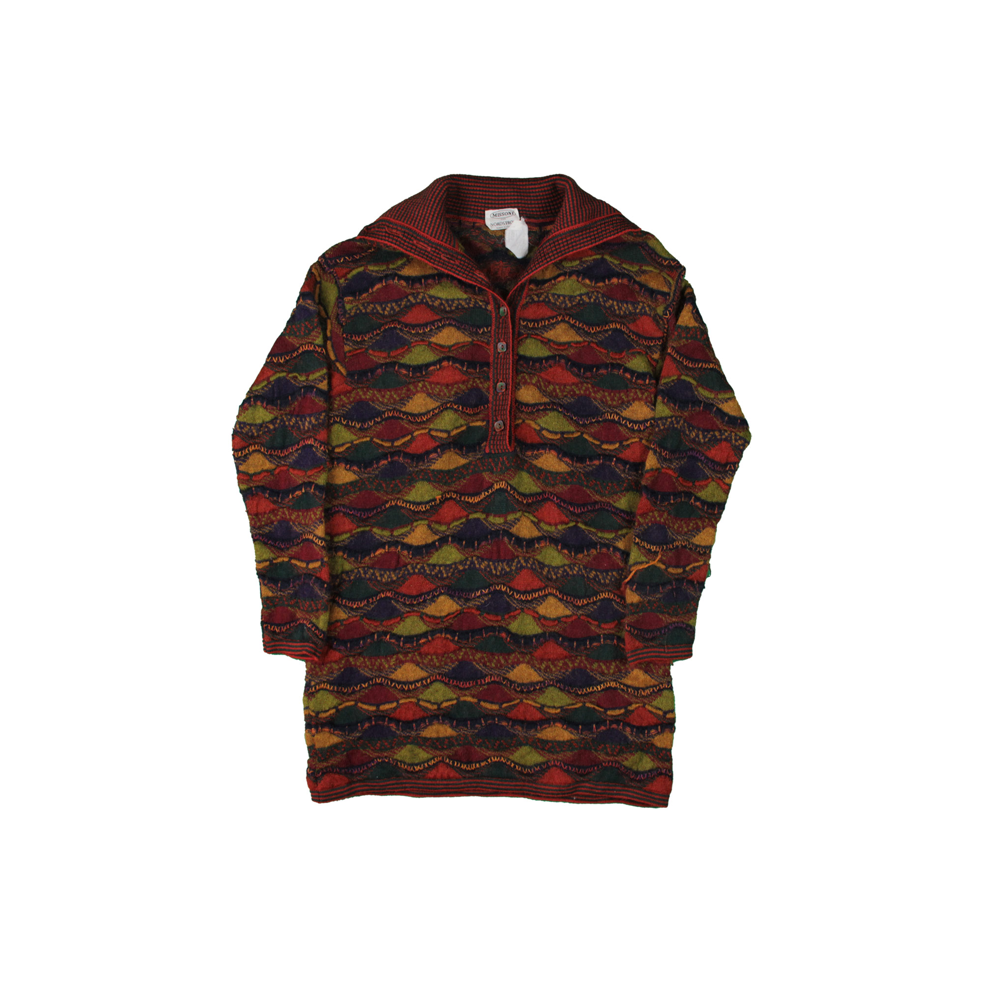 Coogi-Style Long Knitwear - Women's M