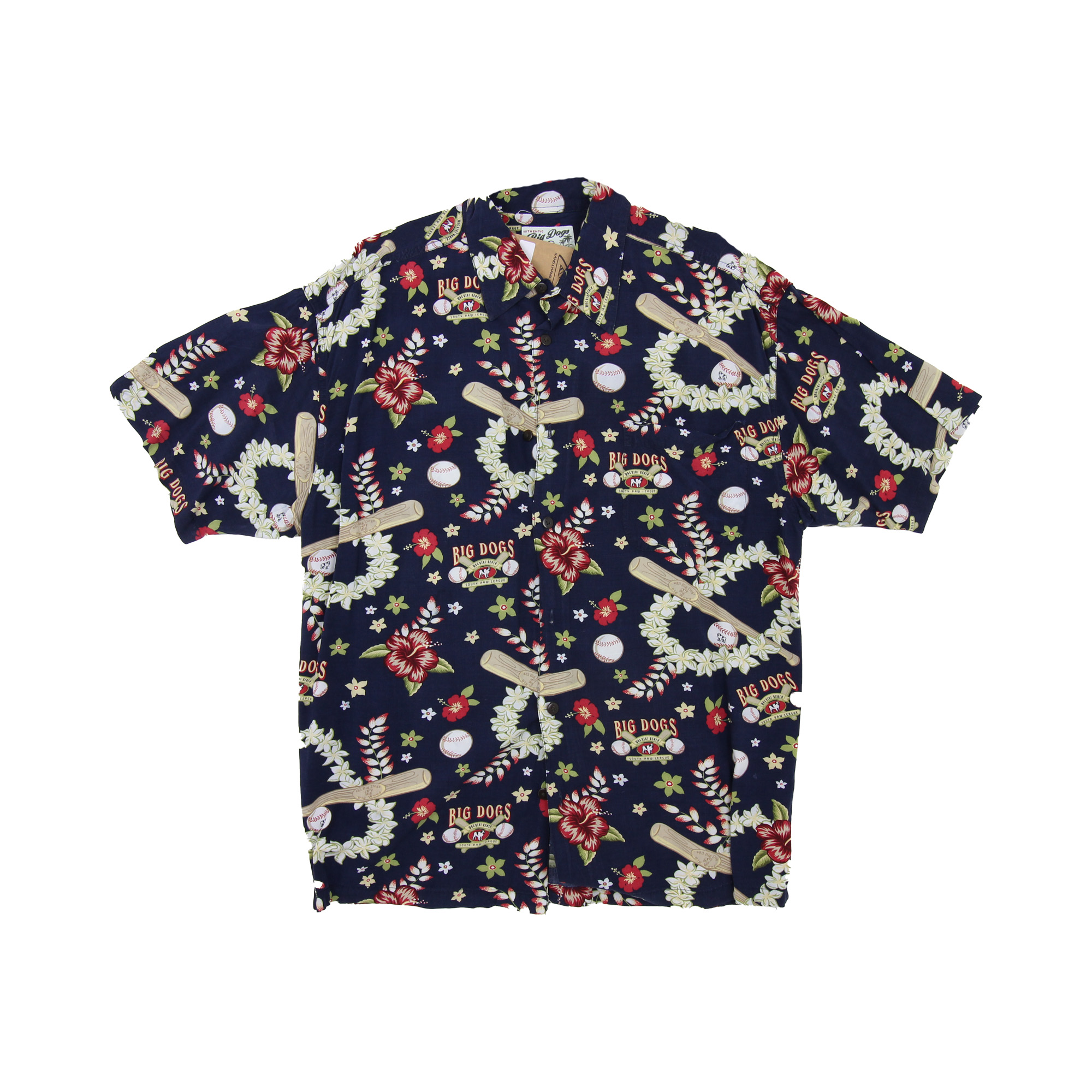 Big Dogs Short Sleeve Shirt Black -  M/L