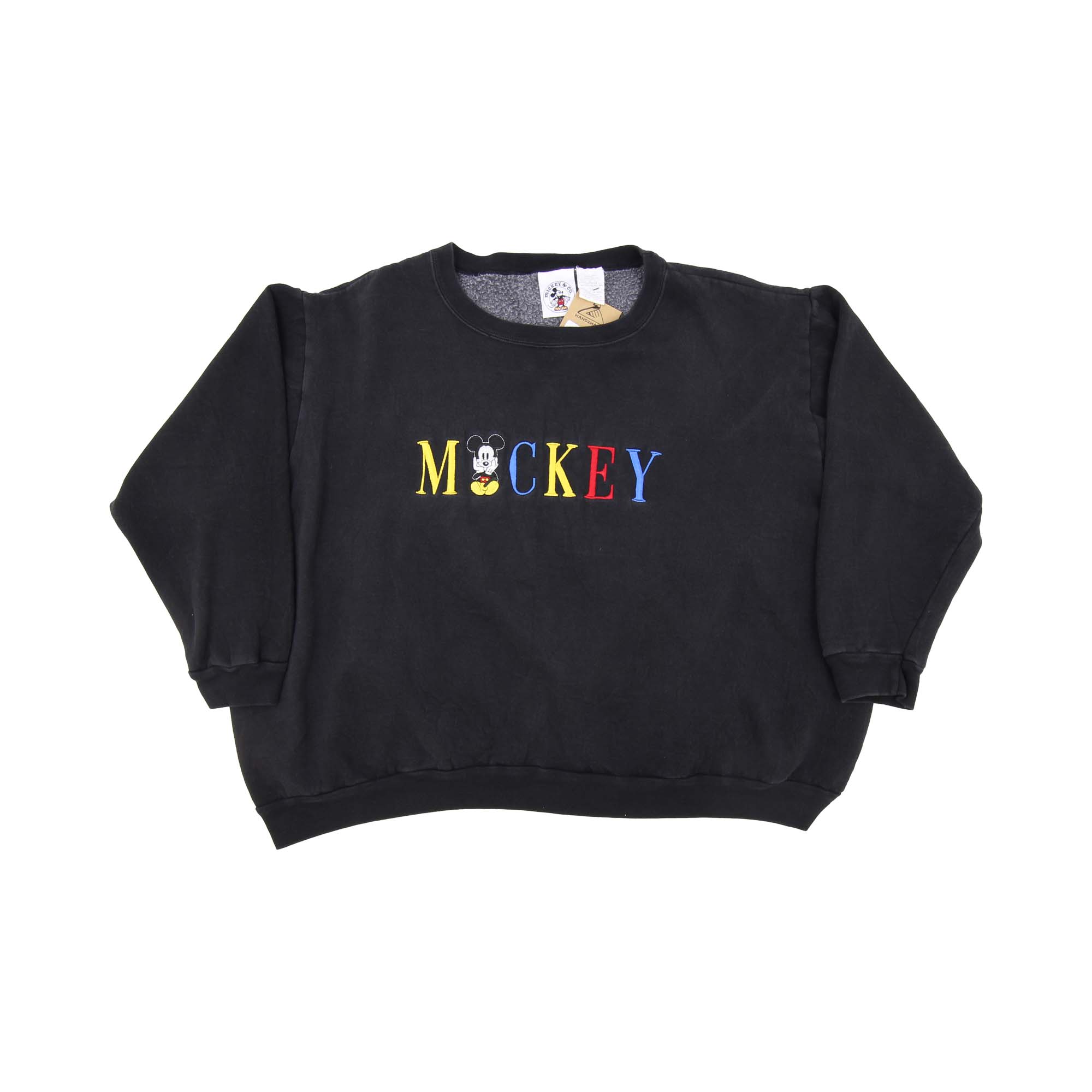 Disney Mickey Mouse Embroidered Logo Sweatshirt - M